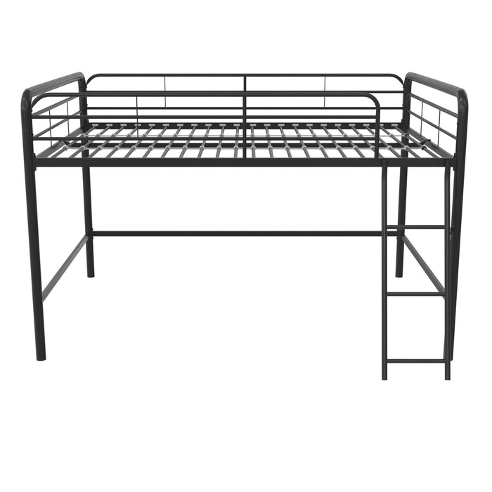 DHP Jett Junior Full Metal Loft Bed - Black