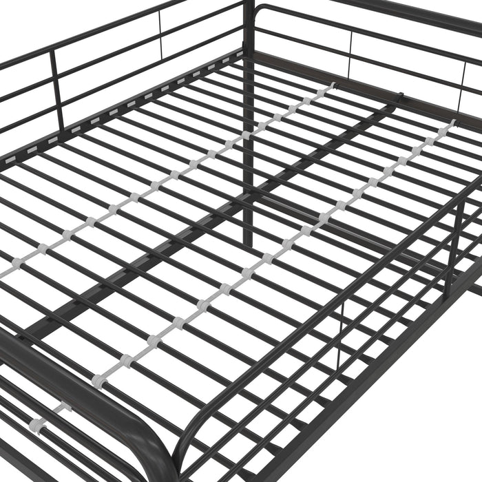 DHP Jett Junior Full Metal Loft Bed - Black