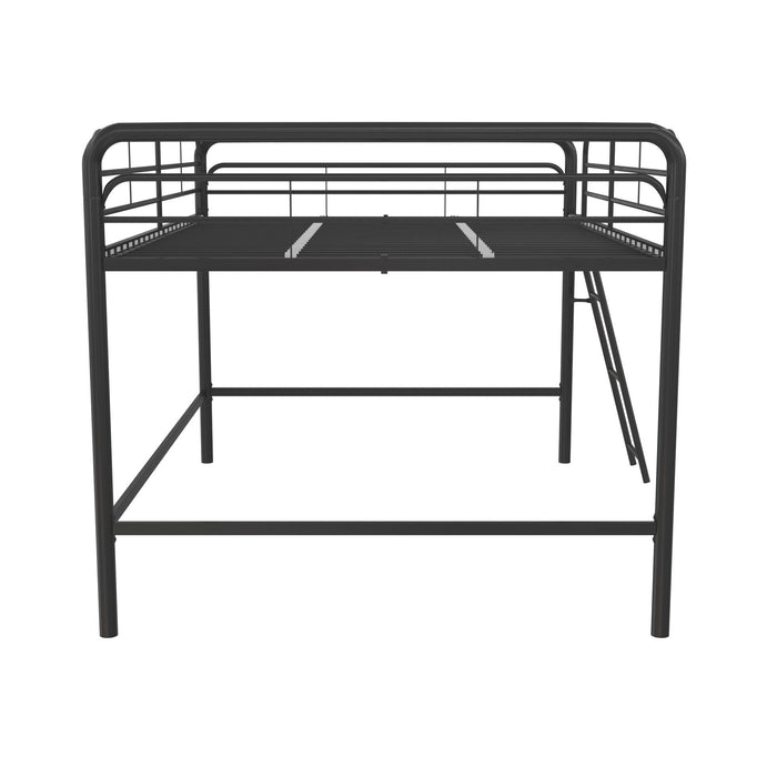 DHP Jett Junior Full Metal Loft Bed - Black