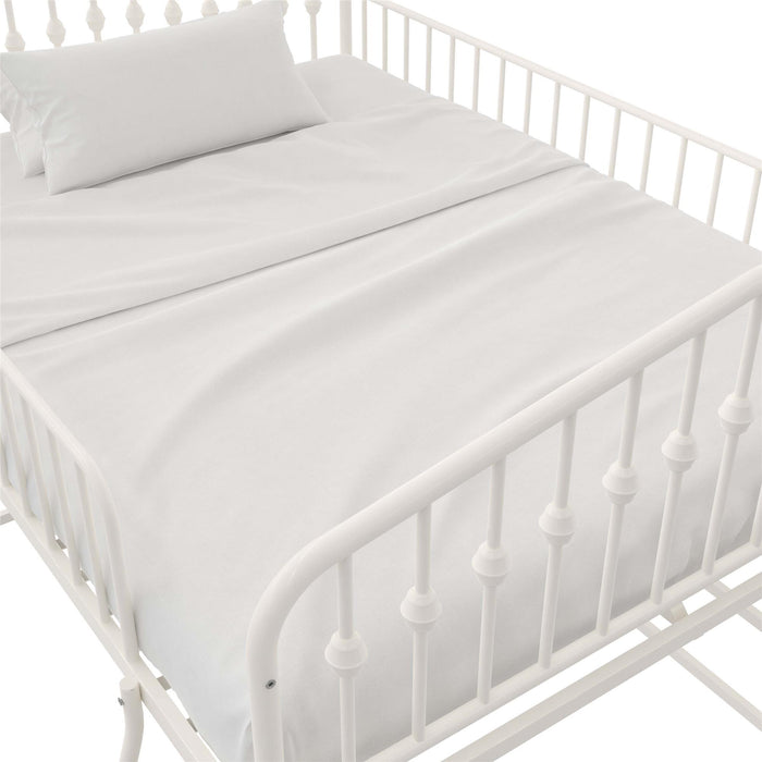 Novogratz Bushwick Metal Full Loft Bed - Off White