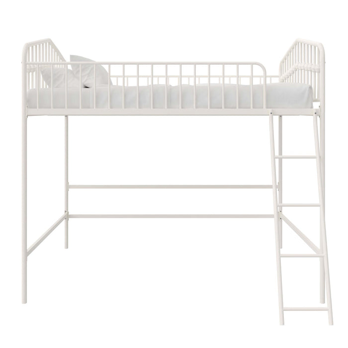 Novogratz Bushwick Metal Full Loft Bed - Off White