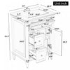 Vivo 24 Inch Single Sink Bathroom Vanity with Flip Drawer and Solid Wood Legs, Blue Gray | Vivo Meuble-Lavabo Simple 24 po avec Tiroir Bascule et Pieds en Bois Massif, Bleu Gris