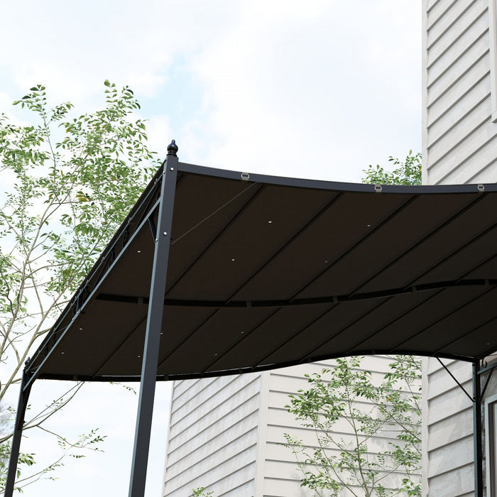 Outsunny Replacement Pergola Canopy For Outsunny 84c-038 Series, Dark Grey
