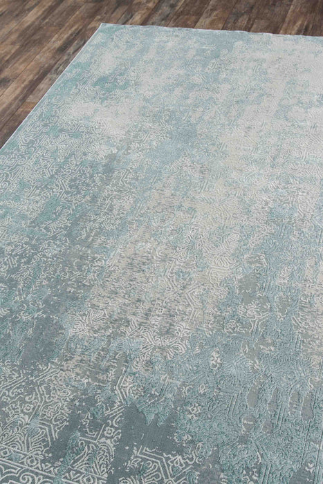 Elysia Traditional 5'1\" x Area Rug in Blue Indoor Area Rug