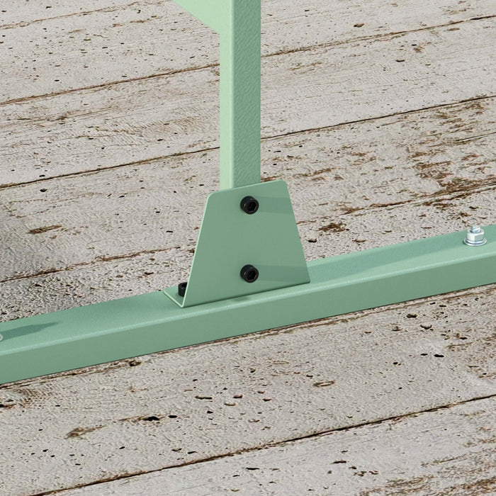 Outsunny Metal Privacy Screen W/ Expansion Screws Outdoor Divider, Leaf