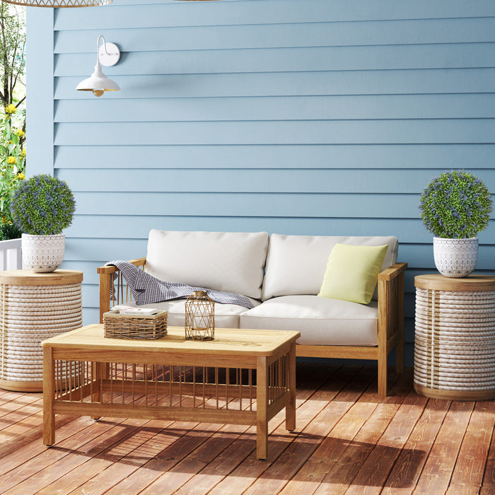 HOMCOM Artificial Plants Faux Lavender Set of 2, UV Protected Fake Plants