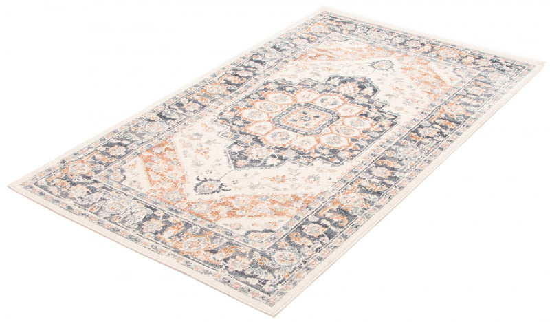 Heriza Ivory Area Rug - 8'0\" X 10'0\"  