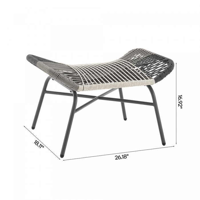 Ashland Modern 5-Piece Conversation Set in Gray