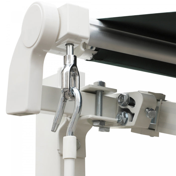 Outsunny 10' X 8' Manual Retractable Awning Shelter W/ Crank, Green