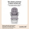 Storkcraft Hoop Glider and Ottoman - White/Gray Swirl Chair