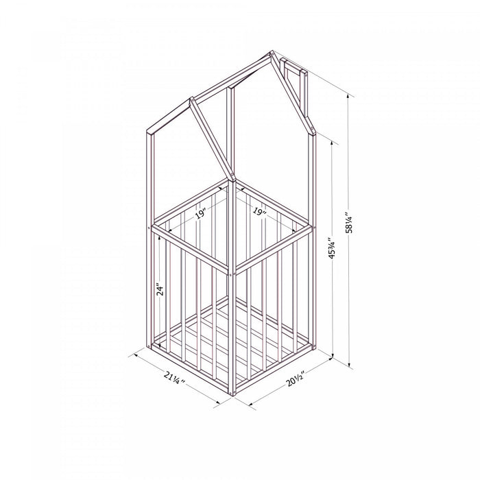 Ohana House-Shaped Toy Storage - Natural