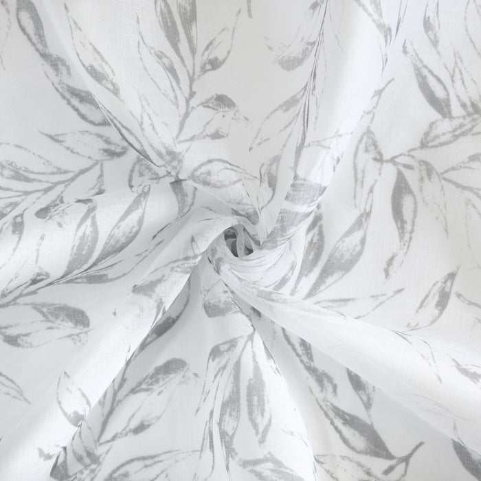 Habitat Jenny Grey Light Filtering Grommet Curtain Panel - 52 x 84