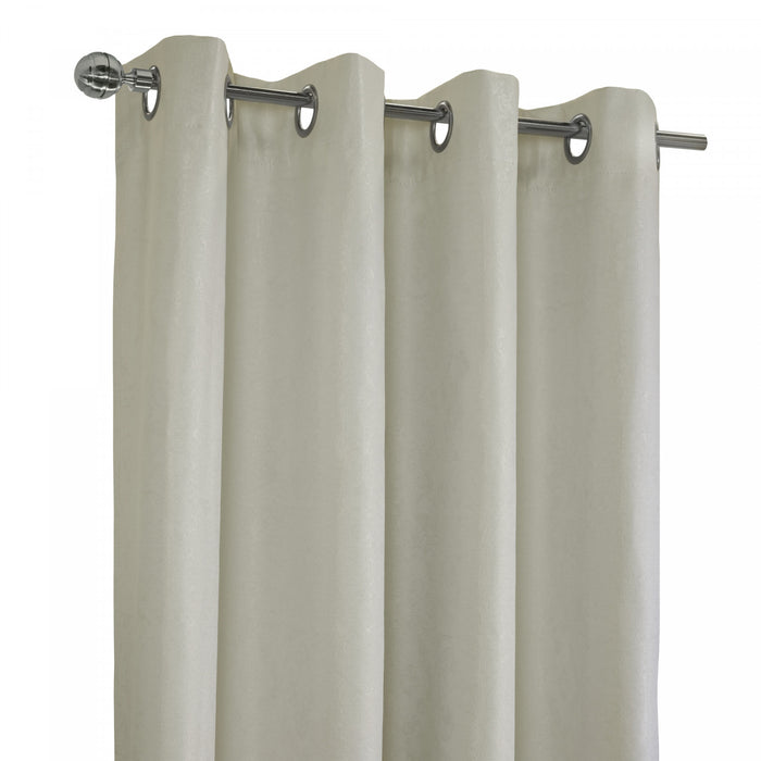 Thermaplus Vigo Off-White Blackout Grommet Curtain Panel - 52 x 84