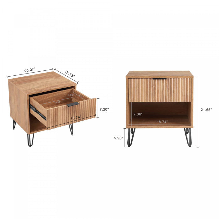 Dumbo Modern 2-Piece Dresser Set in Golden Brown
