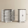 HOMCOM Kitchen Pantry Cabinet Storage Cabinet with Adjustable Shelves White