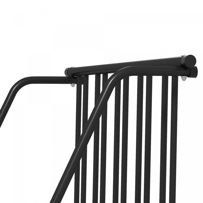 Soozier Single-sided Bike Rack Stand With 3-bike Capacity, Black