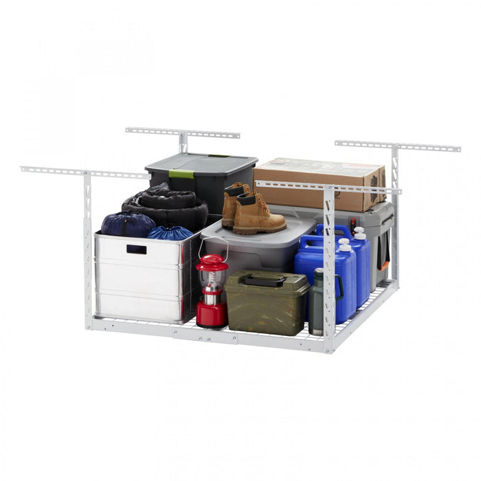 Gladiator Overhead Gearloft™ Hammered White Storage Rack - 4' x 4'