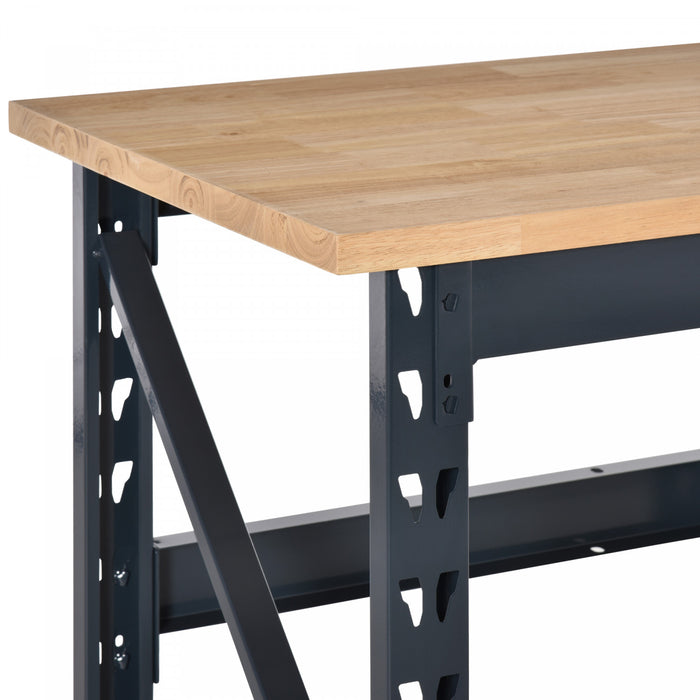 Homcom 45\" Solid Wood Tabletop Workbench