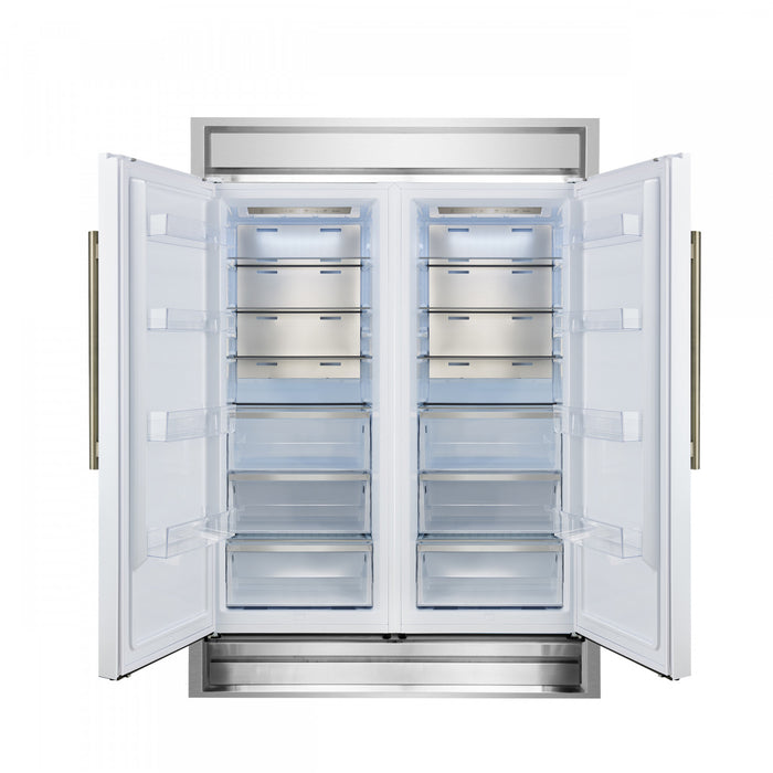 Forno Maderno 60 Inch Convertible Refrigerator in White, 27.2 cu.ft. - FFFFD1722-60MG-WHT