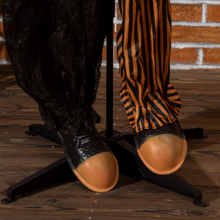 Outsunny Clown Animatronic Prop W/ Light Up Eyes, For Party