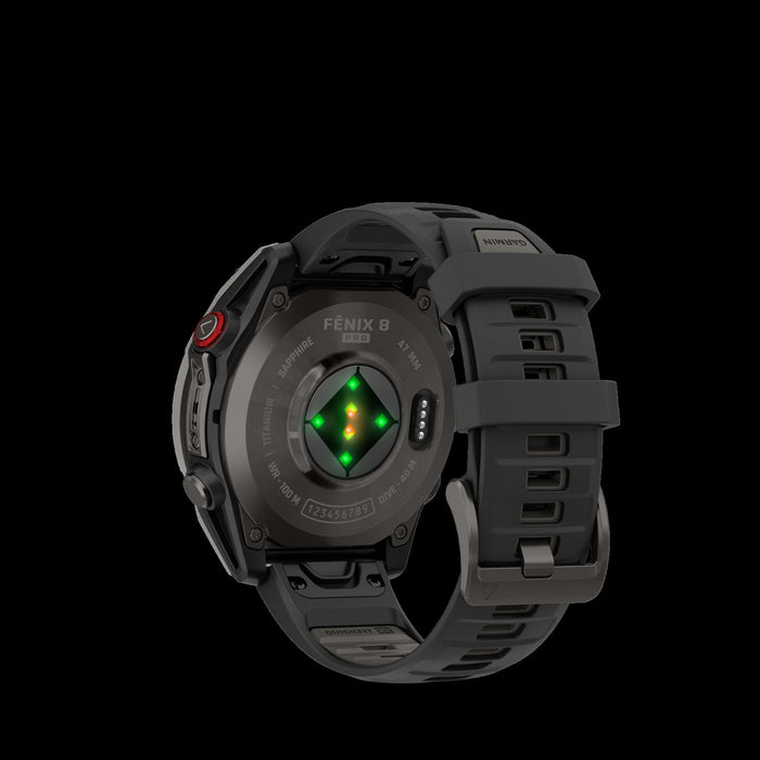 Garmin Fenix 8 Pro 47mm Carbon Multisport Smartwatch - Fitness Tracker, AMOLED Sapphire Display, LTE/Satellite Connectivity, Health Metrics, Voice Calls