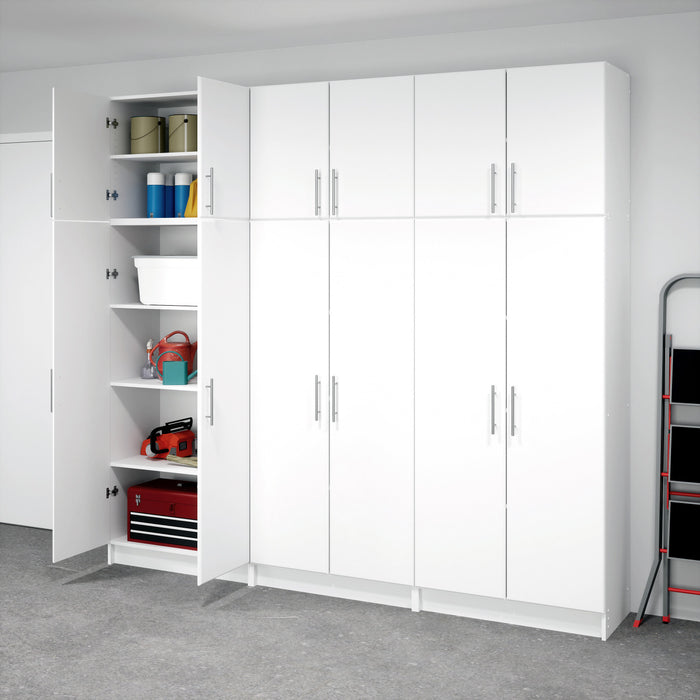 Elite 96-inch 6-piece Garage Storage Cabinet Set D - White