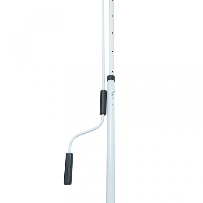 Outsunny 10x5ft Manual Retractable Awning, Patio Sun Shade Canopy Shelter With 5.6-9.2ft Support Pole, Water Resistant Uv Protector, For Window, Door, Porch, Deck, Green