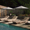 Costway 10 FT Solar Patio Umbrella with 96 LED Lights 35° Adjustable Tilt Vented Top Gray
