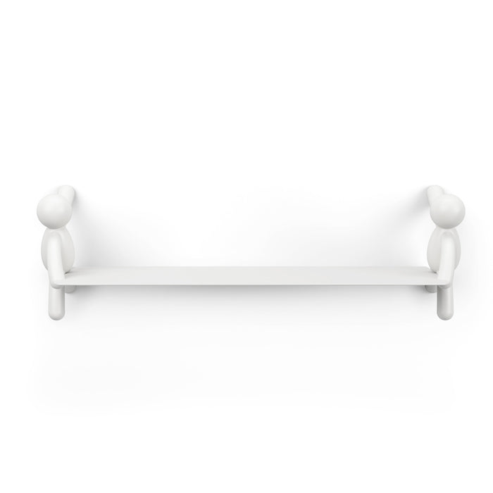 Umbra Modern Steel Buddy Floating Wall Shelf - White