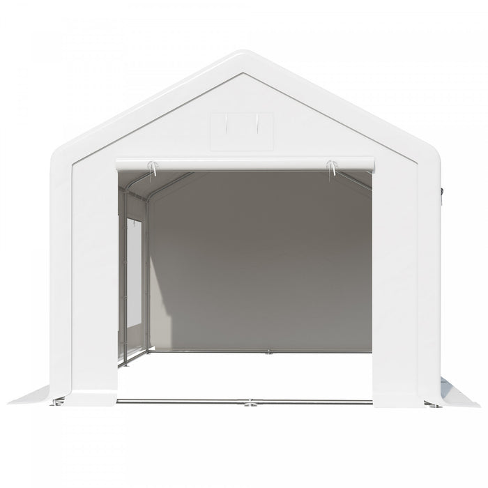 Outsunny 20' X 10' Party Tent Canopy, Gazebo Tent With 6 Removable Side Walls And Windows For Outdoor Event, White