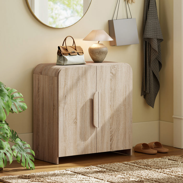 HOMCOM Sideboard Cabinet, 31.5\" Modern Buffet Cabinet with Soft-Close Door