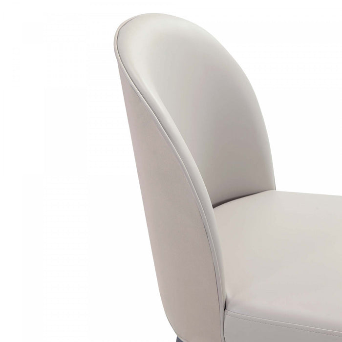 Hillman Modern Wood Upholstered Dining Chair in Light Gray - Set of 4