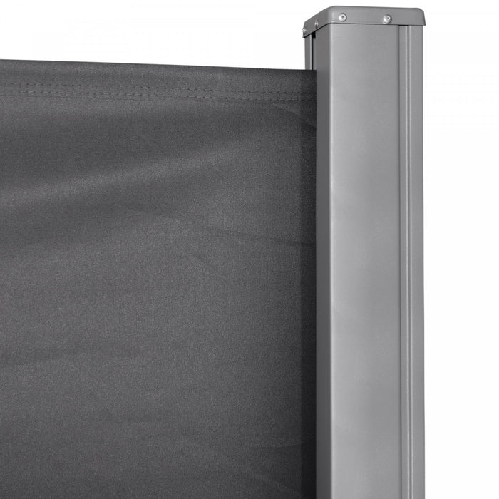 Outsunny 118\" X 71\" Retractable Side Awning Folding Privacy Screen Grey