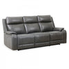 Marlow 84 in. Leather Match Power Reclining Sofa with USB/USB-C - Charcoal | Sofa inclinable electrique Marlow de 84 po en cuir assorti avec USB/USB-C - Charbon