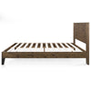 Tonja Wood Platform Bed with Headboard in Brown - King Size | Tonja lit plateforme en bois avec tête de lit brun - Très grand