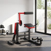 Soozier 2-in-1 Ab & Back Machine with Adjustable Seat, 660LBS Capacity