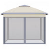 Outsunny 11' X 11' Pop-up Gazebo With Double Roof Carrying Bag, Beige And Grey|Outsunny Tonnelle Escamotable A Double Toit 11 X 11 Sac De Transport, Beige