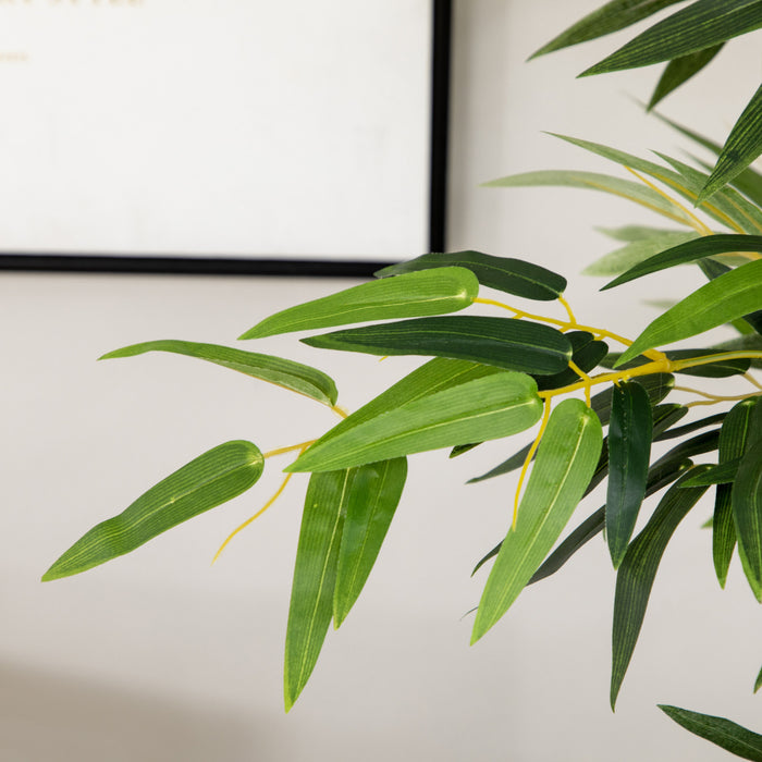 HOMCOM 5ft Tall Artificial Bamboo Tree, Fake Bamboo Plant for Home Decor