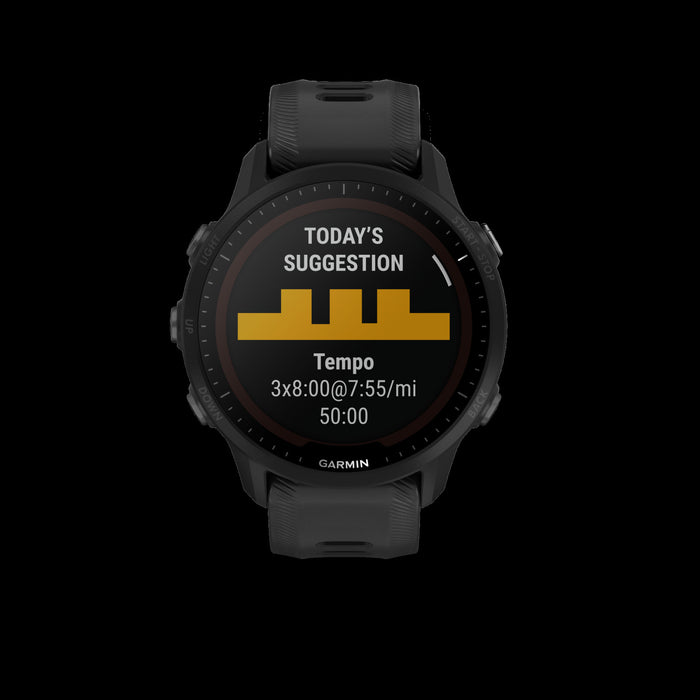 Garmin Forerunner® 955 Solar Elite Gps Smartwatch - Health Monitoring, Solar Charging Lens - Black