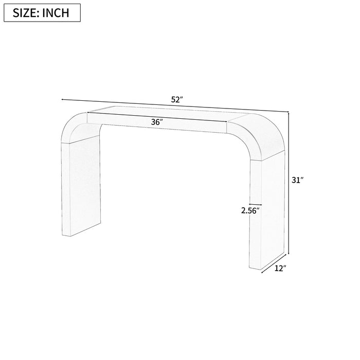 Olivia Modern Minimalist Elegant Design Console Table,White Sofa Table