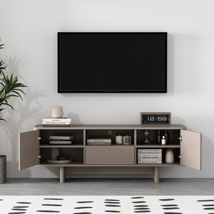 Ella Modern 59\" TV Stand in Mocha