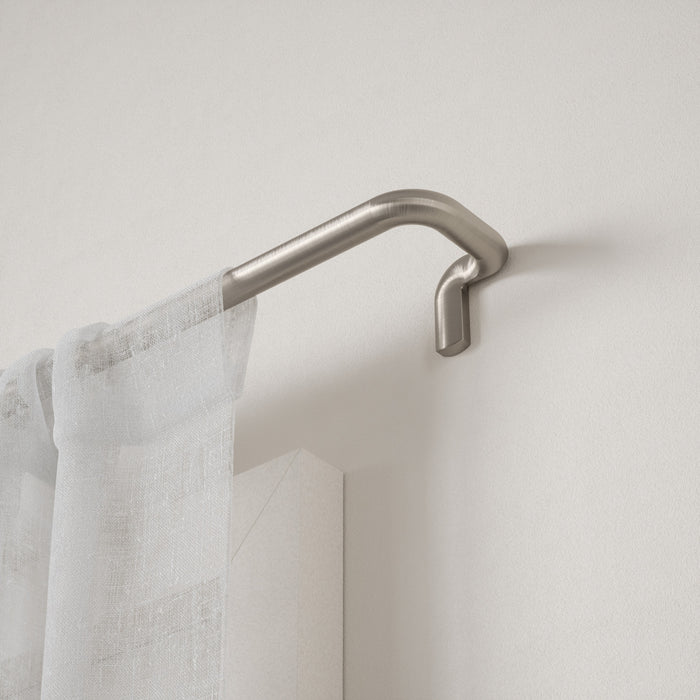 Umbra Twilight Matte Nickel Expandable Blackout 3/4\" Curtain Rod - 30\"-84\" 