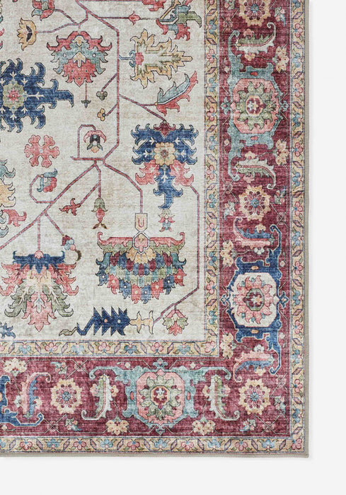 Daffy Traditional 2'3\" x 8'0\" Runner Rug in Ivory Indoor Area Rug