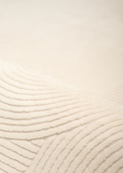 Elion Contemporary Cream Washable Rug 5'0\" x 7'6\" Indoor Area Rug