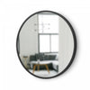 Umbra Hub Decorative Round 18\" x 18\" Wall Mirror - Black
