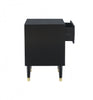 Geo 2-Drawer Textured Nightstand - Black|Table de nuit Geo texturée à 2 tiroirs - noire