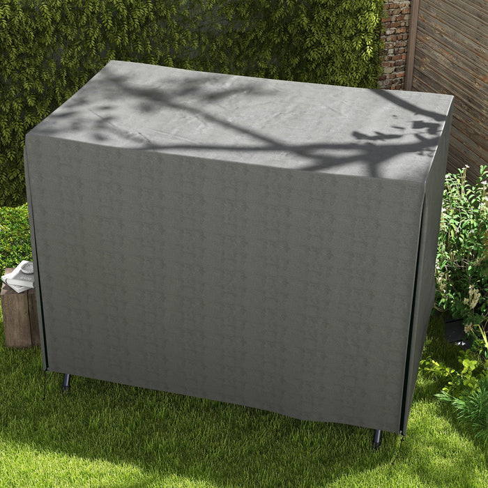 Outsunny 3-Seater Patio Swing Cover, 81\" x 49\" x 65\", Dark Grey