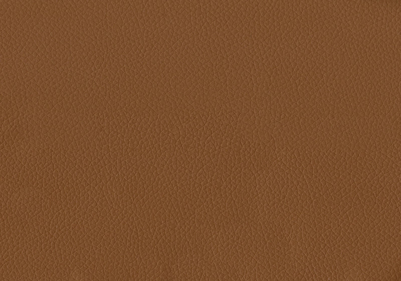 Upholstered Accent Chair, 34\" Wide, Cognac Leather-Look, Walnut Wood Legs, Mid-Century Accent Chair