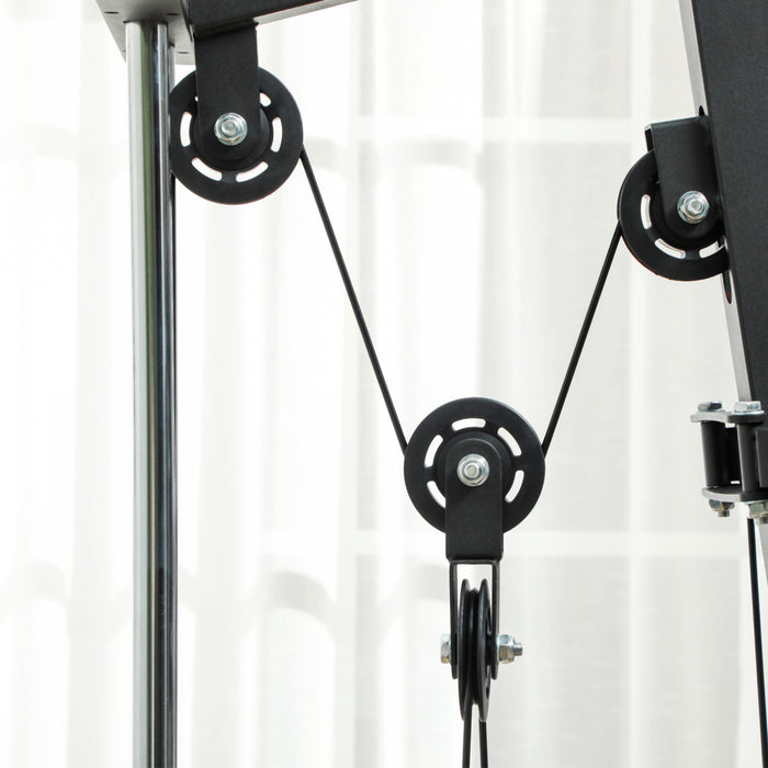 Soozier Multi-functional Home Gym Workout Equipment With Leg Press Machine
