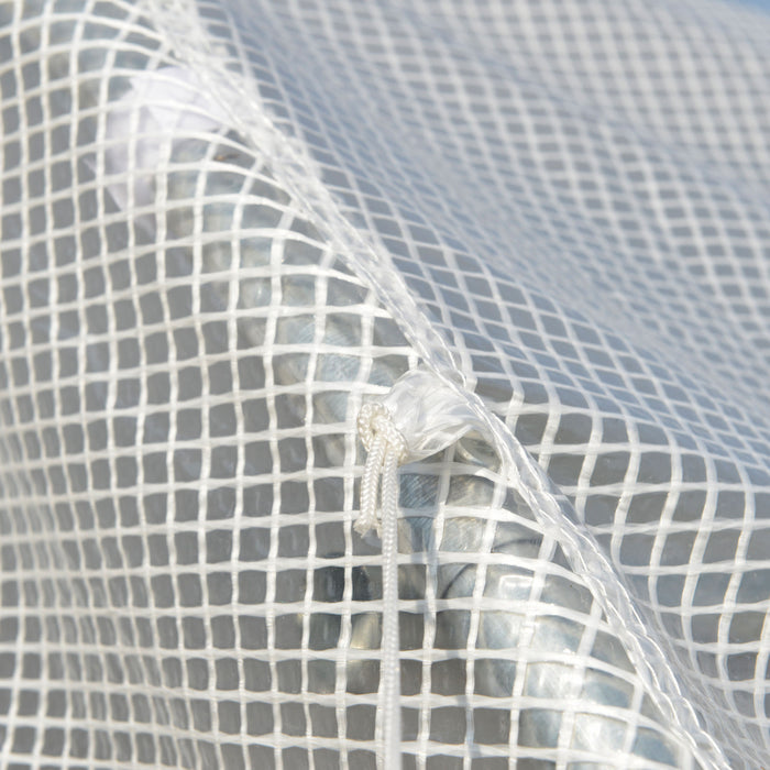 Outsunny 26' X 10' X 6.6' Large Walk In Tunnel Greenhouse Steel Frame